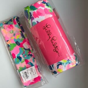 (NWT) Lilly Pulitzer Yoga Towel and Headband Set
